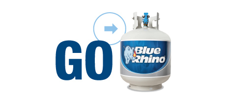 GO enjoy your Blue Rhino propane tank