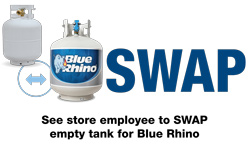 SWAP empty tank for Blue Rhino